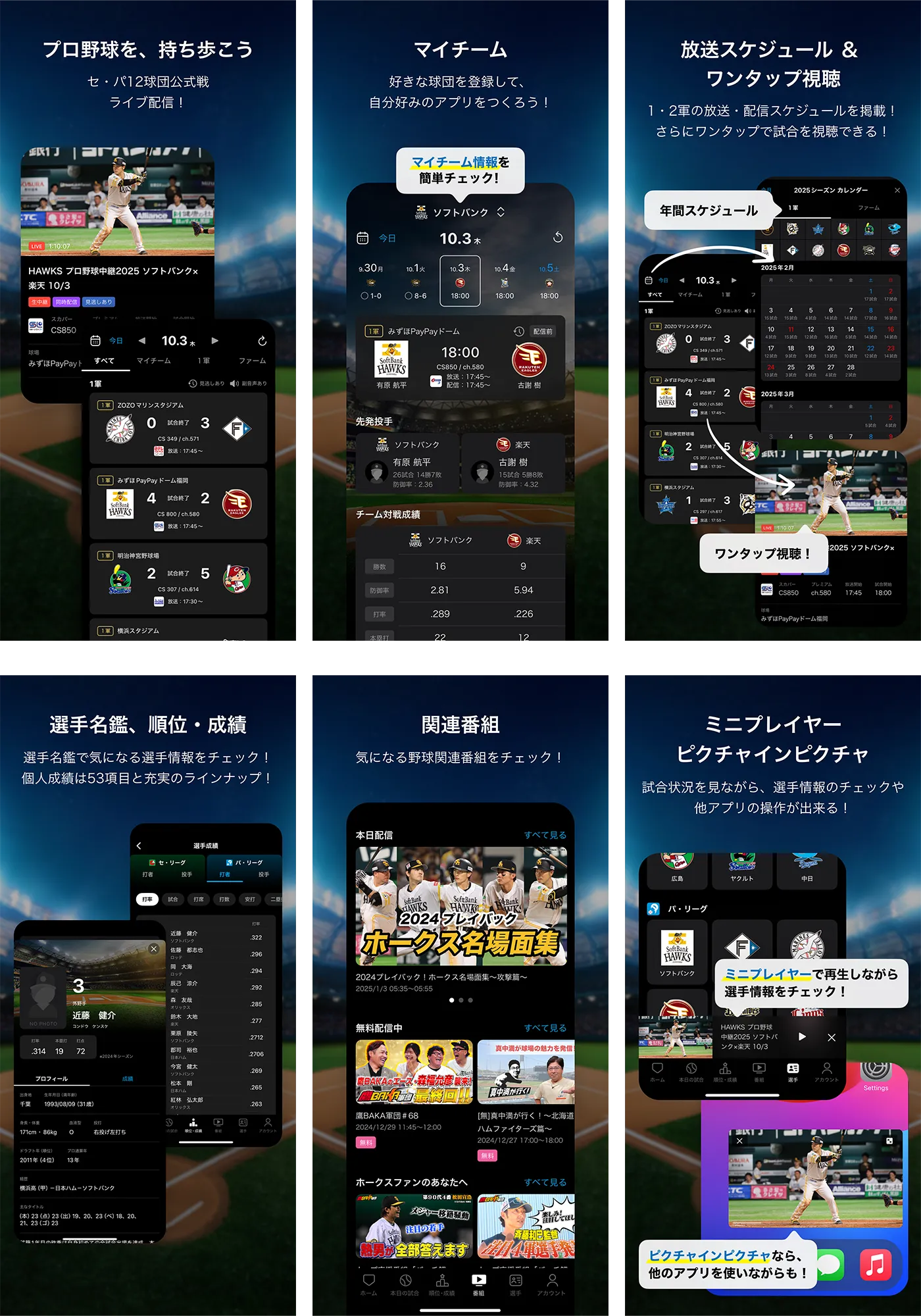 スカパー！プロ野球セットアプリ